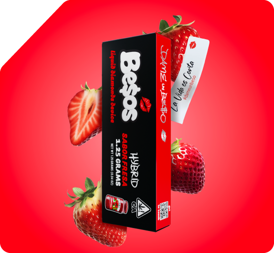 BESOS SABOR FRESA 1.25 gram